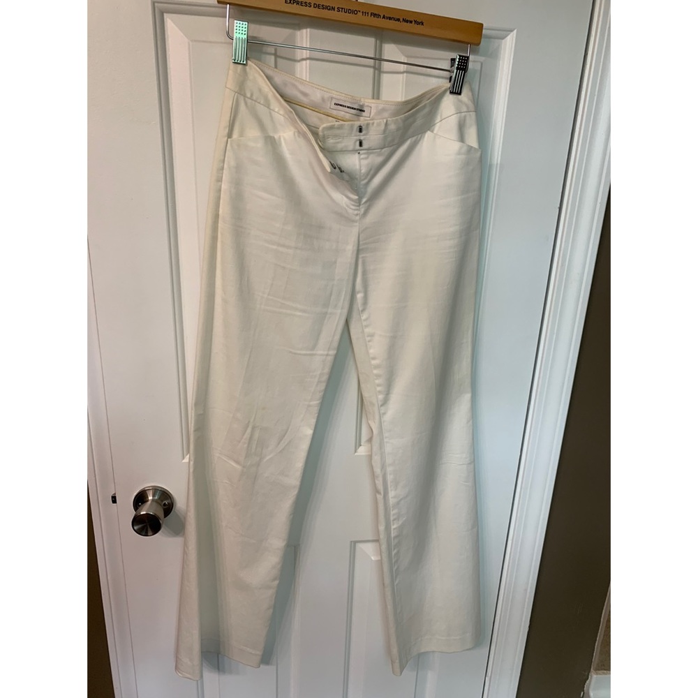 EXPRESS brand size 0 Editor Pants White